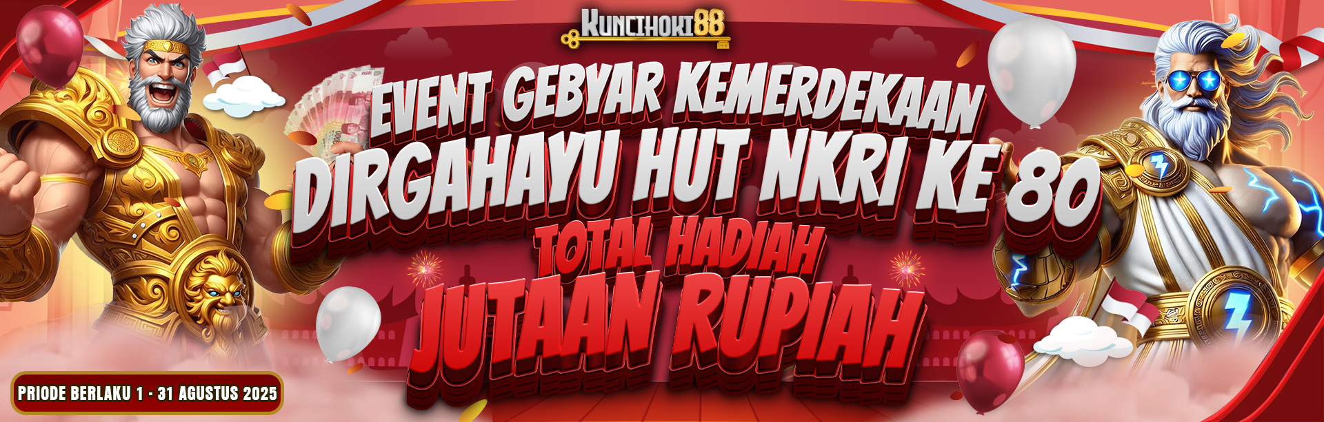 KUMPULKAN POINT EVENT BULAN KEMERDEKAAN BERHADIAH FANTASTIC DI KUNCIHOKI88