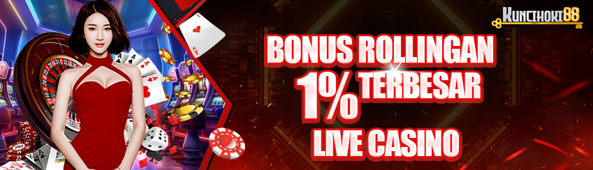 ROLLINGAN MINGGUAN CASINO UP TO 1%