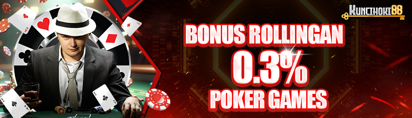 ROLLINGAN JUDI KARTU POKER  0.3%