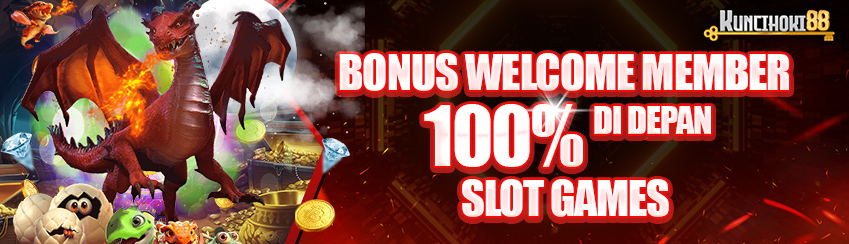 BONUS NEW MEMBER 100% DI DEPAN SLOT GAMES