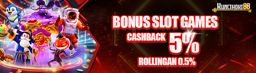 CASHBACK & ROLLINGAN MINGGUAN SLOT GAMES